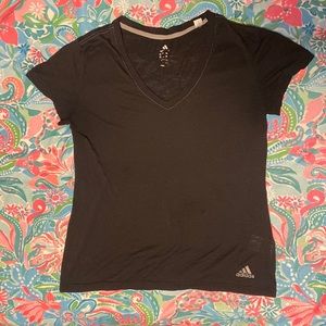 ADIDAS Black V - Neck
